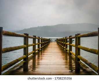 Pier During The Storm In Bahia Solano