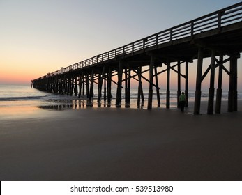 Pier In Flagler Beach Florida.