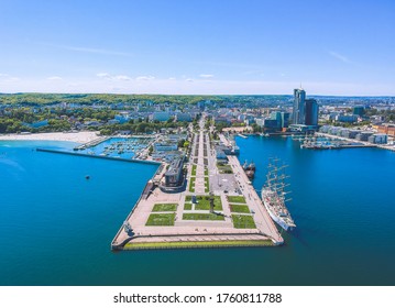 Pier In Gdynia City, Poland