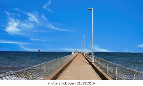 Pier Or Jetty At Palm Cove Near Cairns North Queensland Australia, Main Function Is For Fishing