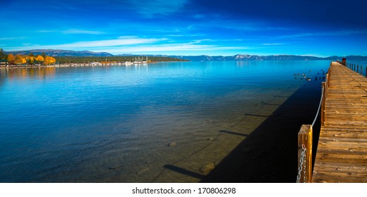 Pier In A Lake, Tahoe City, Lake Tahoe, California, USA