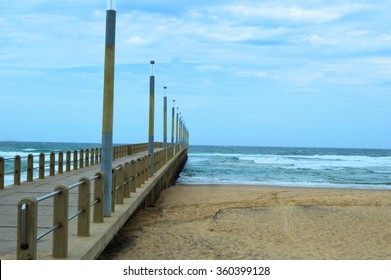 Pier At Main Beach In Durban South Africa 