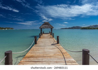 Pier On Fiji Beach