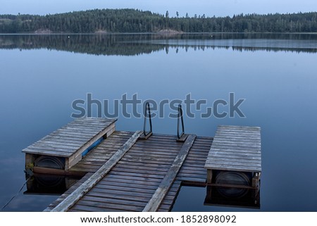 Similar – Steg im Teich Erholung