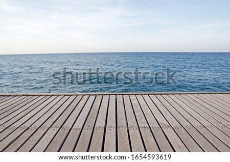 Pier on the Mediterranean Sea