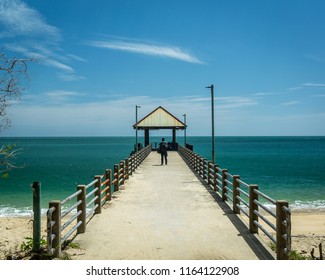 A Pier overlooking the beutiful ocean