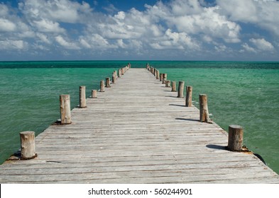 Pier In Punta Allen, Sian Ka'an Biosphere Reserve