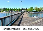 Pier in Silverdale Waterfront Park, Washington, USA