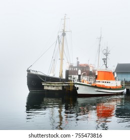 Pier Small Boats Under Fog Stock Photo 755473816 | Shutterstock