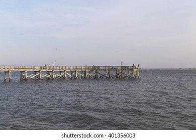 A Pier In Southport, North Carolina.