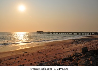 Pier At Swakopmund In Namibia