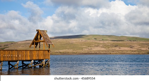 Pier In Tomales Bay At Inverness, California.