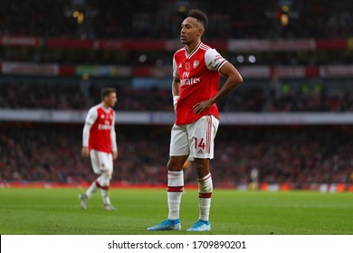 Pierre-Emerick Aubameyang And Mesut Ozil Of Arsenal - Arsenal V Wolverhampton Wanderers, Premier League, Emirates Stadium, London, UK - 2nd November 2019
