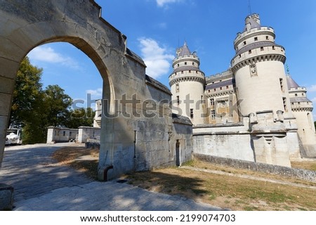 Pierrefonds is a castle situated in the commune of Pierrefonds in the Oise department in the region of Picardy, France.