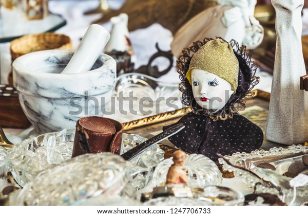 porcelain pierrot doll