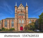 The Pieterskerk gothic church in Leiden