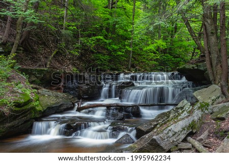 Pigeon Falls in The Allegheny National Forest near Marienville Pennsylvania