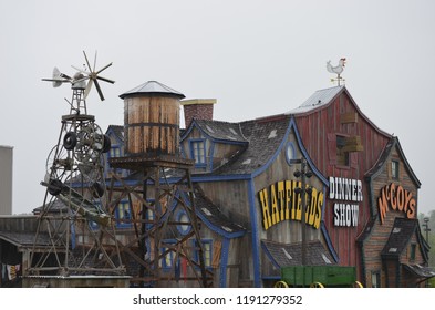 Pigeon Forge, Tennessee/ USA - 09/28/2018 Hatfield And Mccoy Dinner Theater In Pigeon Forge Tennessee