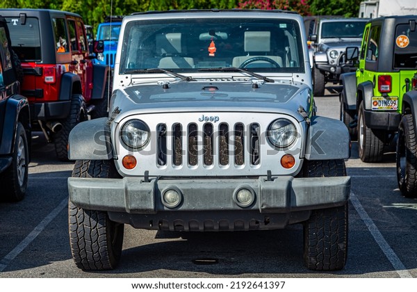 Pigeon Forge, TN\
- August 25, 2017: Modified Jeep Wrangler Sport Unlimited JK\
Hardtop at a local enthusiast\
rally.