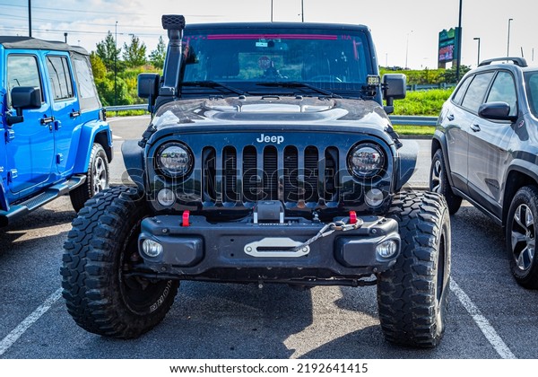 Pigeon Forge, TN\
- August 25, 2017: Modified Jeep Wrangler Sport Unlimited JK\
Hardtop at a local enthusiast\
rally.