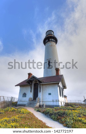 Similar – Image, Stock Photo Lighthouse with a dramatic cloudy Sunrise