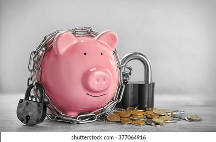 piggy bank with lock