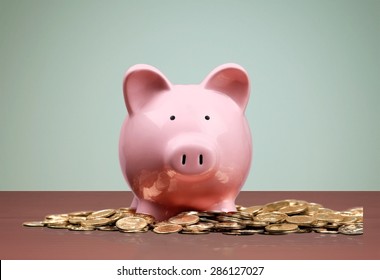 Piggy Bank, Currency, Savings.