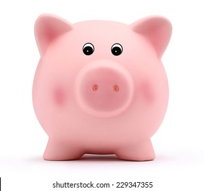 Piggy Bank Isolated On White Background