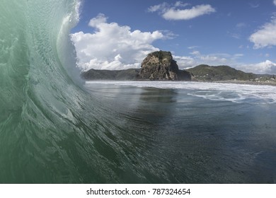 Piha Surf/ Piha Beach On Auckland's West Coast Is Famous For It's Good Surf 