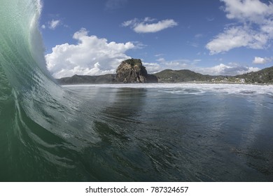 Piha Surf/ Piha Beach On Auckland's West Coast Is Famous For It's Good Surf 