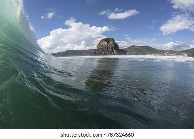 Piha Surf/ Piha Beach On Auckland's West Coast Is Famous For It's Good Surf 