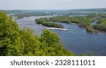 Pikes Peak State Park at the confluence of the Mississippi and Wisconsin Rivers