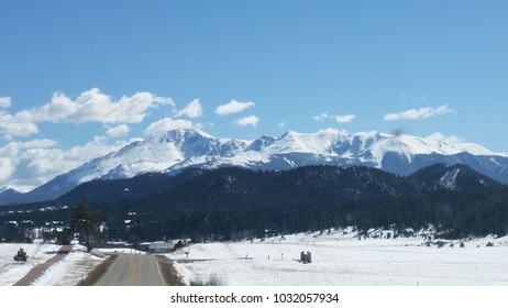 Pikes Peak From Woodland Park, Colorado