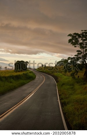 pilani highway in maui hawaii during sunset