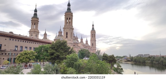 Pilar Church And Ebro River