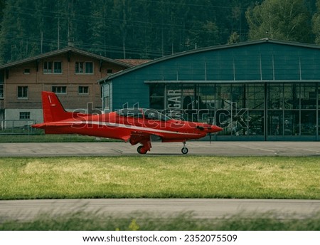 Pilatus PC-21 propeller aircraft at runway