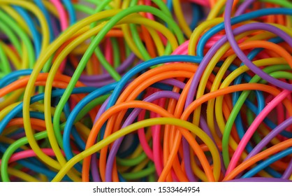 Pile Of 1980s Fashion Bracelets