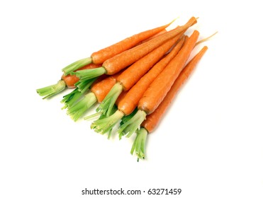 A Pile Of Baby Carrots