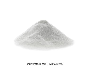 Pile Of Baking Soda Isolated On White