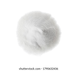 Pile Of Baking Soda Isolated On White, Top View