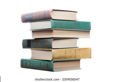 Pile Of Books Isolated On White Background, International Children's Book Day