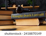Pile of books and Wrongful death lawsuit.