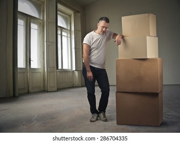 A pile of boxes