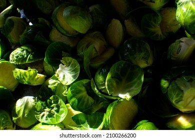 A Pile Of Brussel Sprouts ￼