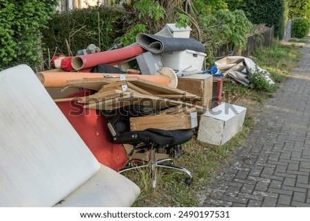 Similar – Image, Stock Photo Wooden slats in waste container