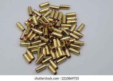 A Pile Of Cartridges For Gas Pistol