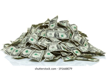 Pile of cash - Shutterstock ID 191668079