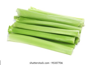 Pile Celery Ribs On White Background Stock Photo 95337706 | Shutterstock