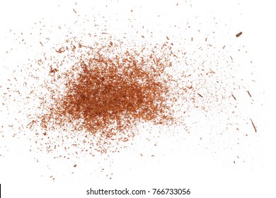 pile cinnamon powder isolated on white background, with top view
 - Shutterstock ID 766733056