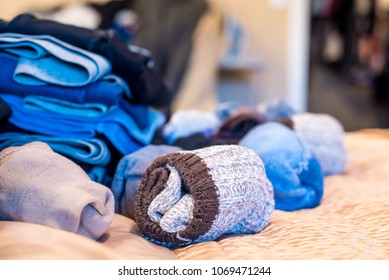 pile of clothes and socks 